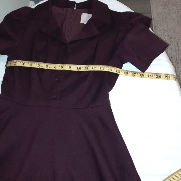 Gal Meets Glam Burgundy Dress Size 2 - Picture 10 of 15